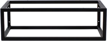 FERRO Wandkonsole Schwarz – Waschtisch Halterung aus Stahl für Waschtischplatte – Möbelkufen Design, Konsolenträger modern
