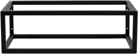 FERRO Wandkonsole Schwarz – Waschtisch Halterung aus Stahl für Waschtischplatte – Möbelkufen Design, Konsolenträger modern
