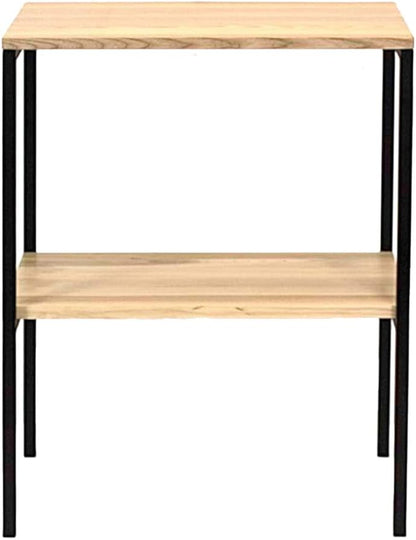 FERRO Waschtisch Konsole 60x35x75 cm – Moderner Konsolentisch mit Ablage – Badmöbel aus Eschenholz
