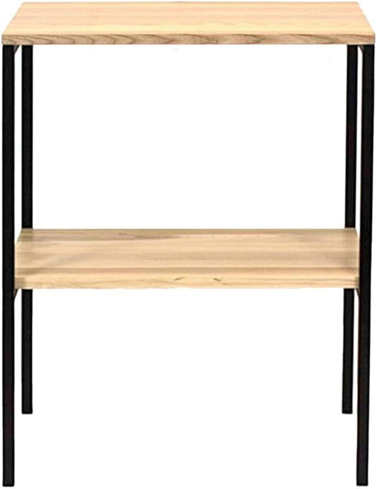 FERRO Waschtisch Konsole 60x35x75 cm – Moderner Konsolentisch mit Ablage – Badmöbel aus Eschenholz