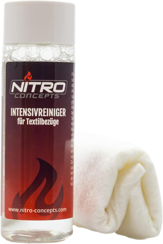 Textil Reinigungsmittel 100ml für Gaming Stühle - Nitro Concepts | Textilpflege & Schutz mit Schwamm Inklusive