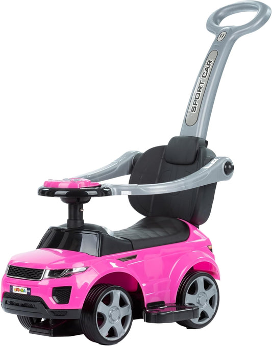 Moovkee Rutschauto ab 1 Jahr – Kinderfahrzeug bis 25kg mit Kippsperre und Gummirädern, Stabil und Sicher, Leise und Schonend für Böden – Für Drinnen und Draußen