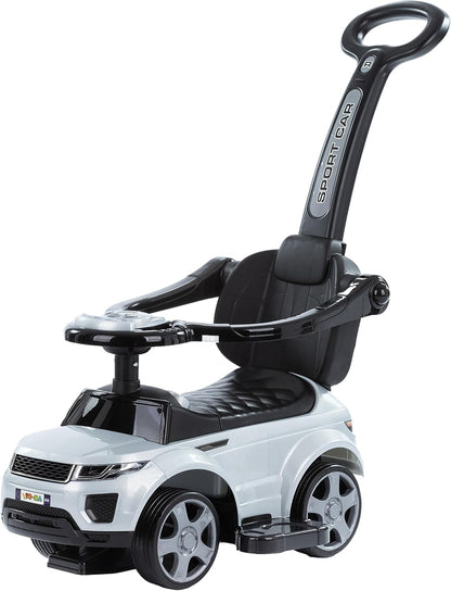 Moovkee Rutschauto ab 1 Jahr – Kinderfahrzeug bis 25kg mit Kippsperre und Gummirädern, Stabil und Sicher, Leise und Schonend für Böden – Für Drinnen und Draußen