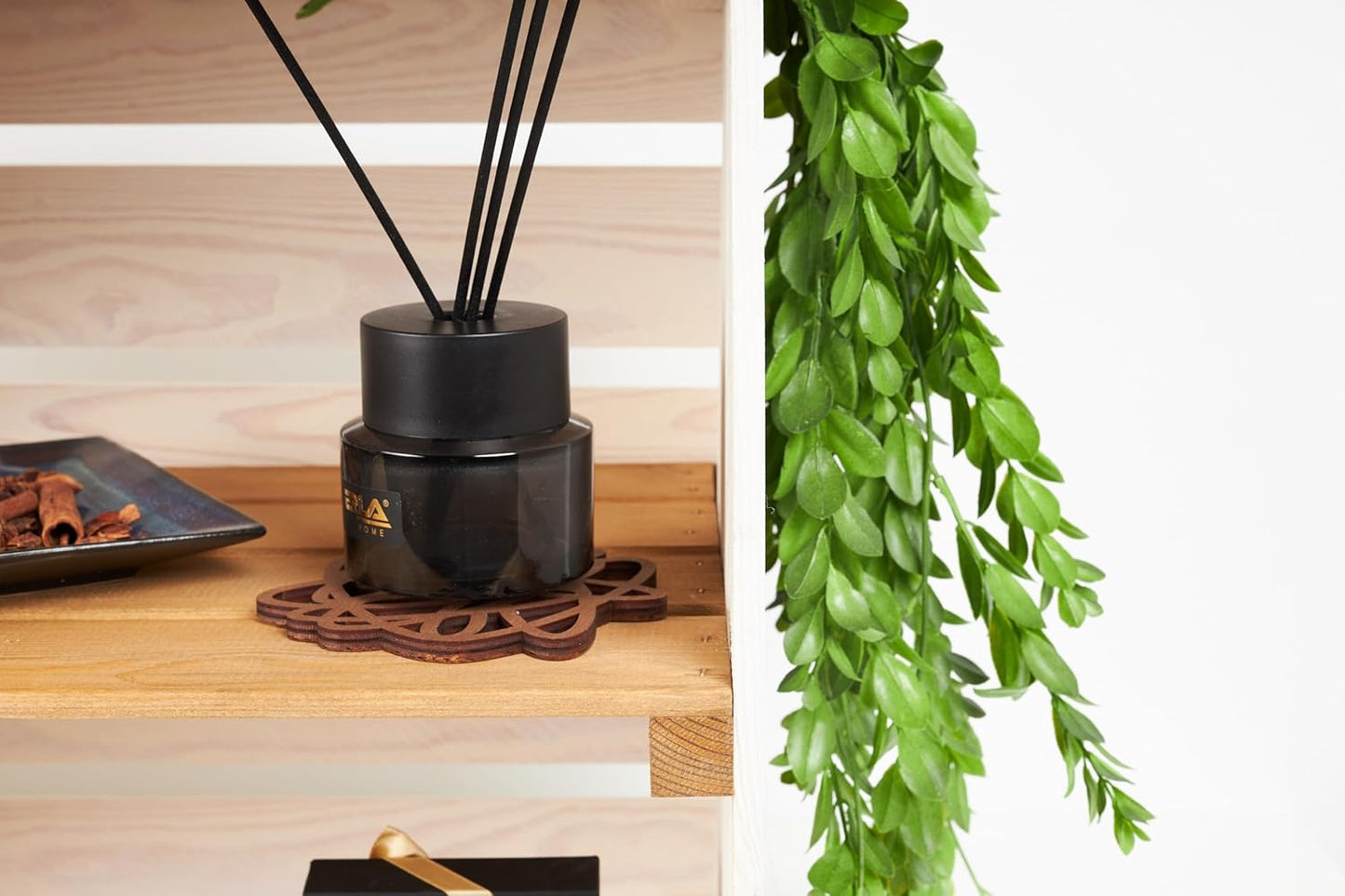 PINEEA Große Holzkiste Regal - Weiße Vintage Obst- und Weinkiste 50x40x30 - Deko Holzbox