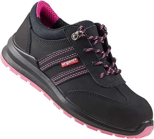 Urgent Damen Sicherheitsschuhe S1 mit Stahlkappe – Bequeme Arbeitsschuhe & Schutzschuhe, Modell 214S1