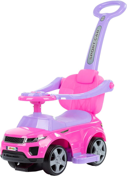 Moovkee Rutschauto ab 1 Jahr – Kinderfahrzeug bis 25kg mit Kippsperre und Gummirädern, Stabil und Sicher, Leise und Schonend für Böden – Für Drinnen und Draußen