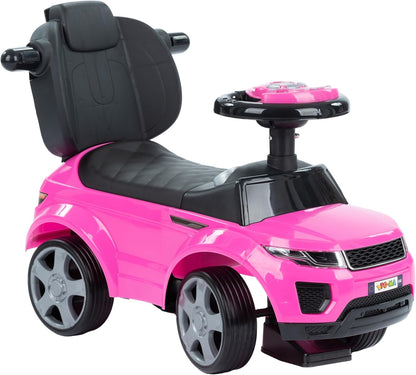 Moovkee Rutschauto ab 1 Jahr – Kinderfahrzeug bis 25kg mit Kippsperre und Gummirädern, Stabil und Sicher, Leise und Schonend für Böden – Für Drinnen und Draußen