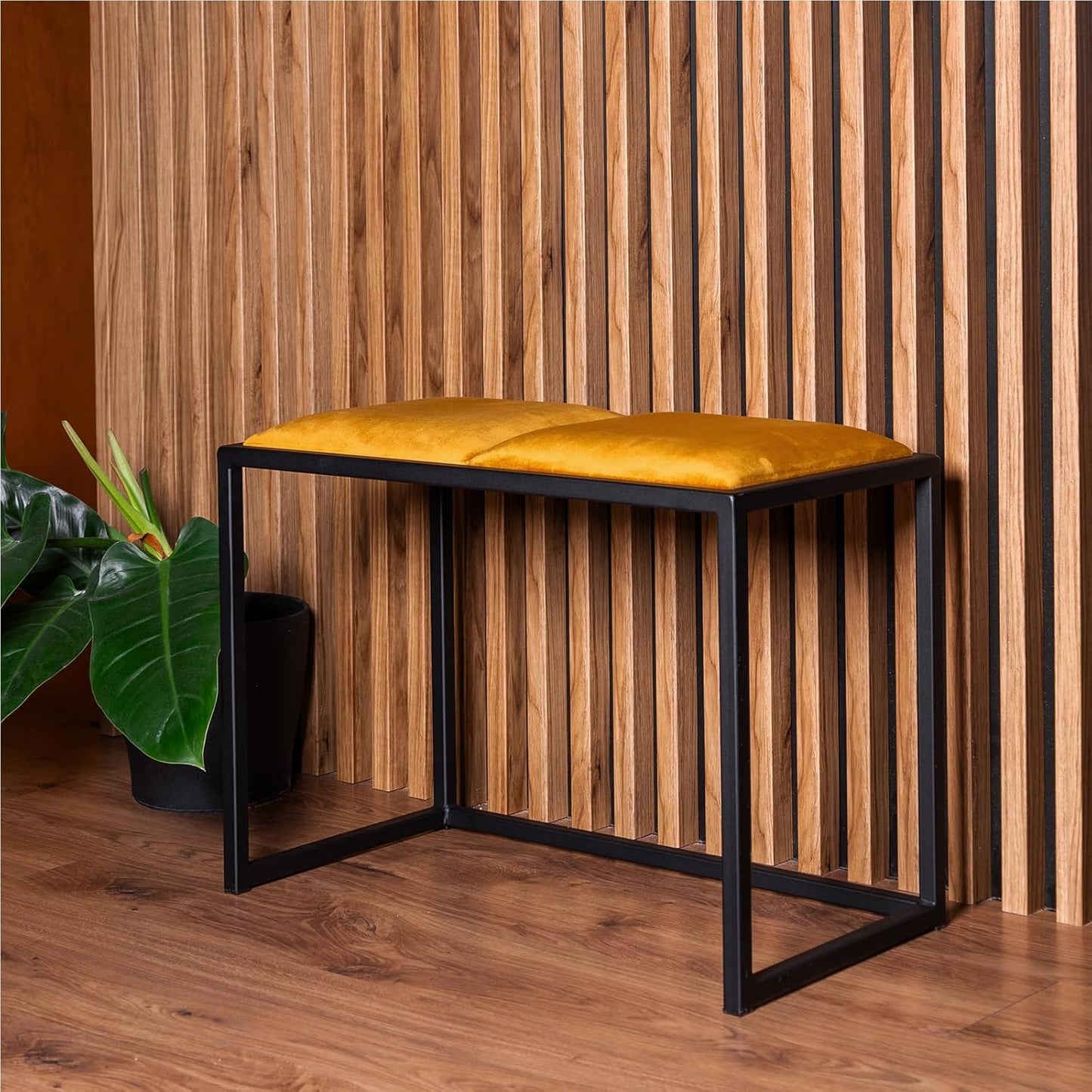 FERRO Sitzbank 64,5 cm – Handgefertigte Flurbank - Loft Design für kleine Garderoben