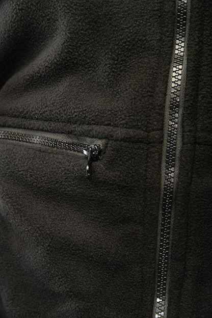 Seven Kings Herren Fleecejacke Arbeit Warm – Robuste Strickfleecejacke mit Taschen & Reißverschluss