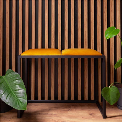 FERRO Sitzbank 64,5 cm – Handgefertigte Flurbank - Loft Design für kleine Garderoben