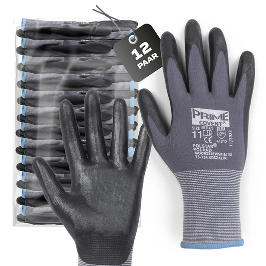 Covent PRIME Arbeitshandschuhe Herren – Montagehandschuhe EN388 4121X – Kategorie II Schutzhandschuhe für Kfz, Wartung & Handwerk