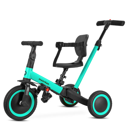 moovkee. Laufrad Kinder 6in1 - Dreirad mit Stange ab 1 Jahr