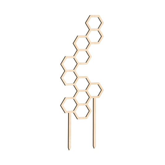 Decorify Rankhilfen für Zimmerplanfzen 3 Stk - Pflanzenstütze Holz - Dicke 6 mm